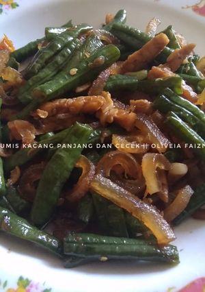 Foto resep 280) Tumis Kacang Panjang dan Cecek/Krecek