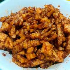 A picture of Sambal goreng tahu tempe (tidak terlalu kering).