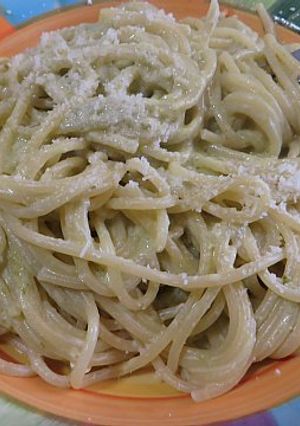 Foto di Spaghetti alla crema di asparagi