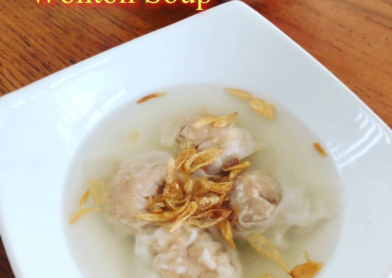 Wonton soup