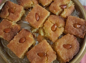 صورة لوصفة بسبوسه مصرية بالسمن البلدي