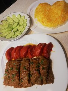 عکسی از دستور کباب تابه ای