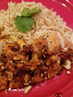 A picture of Honey pecan chicken breast w/rice pilaf (RSC recipe).