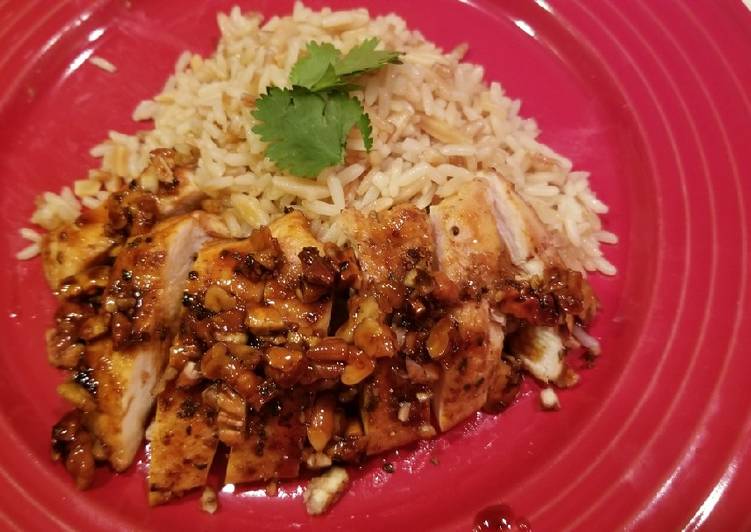 Honey pecan chicken breast w/rice pilaf (RSC recipe)