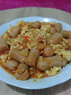 Foto resep Sosis telur asam manis