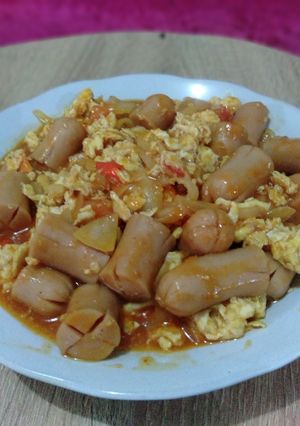 Foto resep Sosis telur asam manis