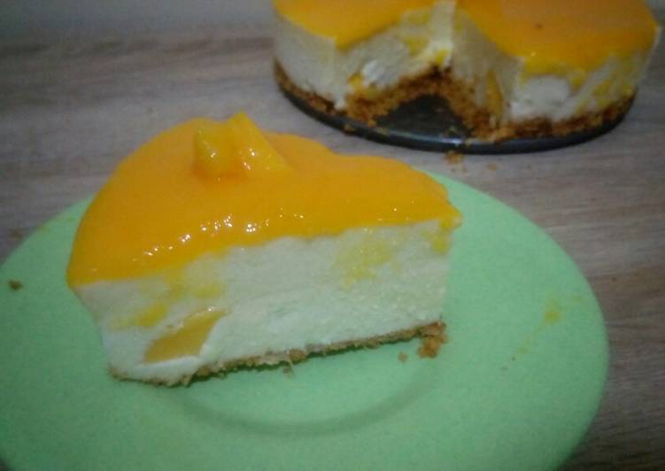 No Bake Manggo Cheese Cake