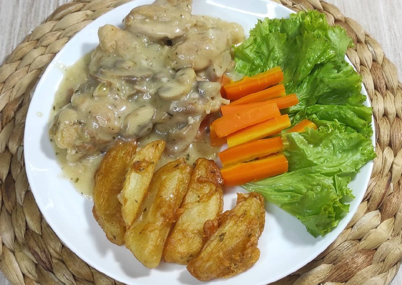 18. Chicken and Mushroom Fricasse