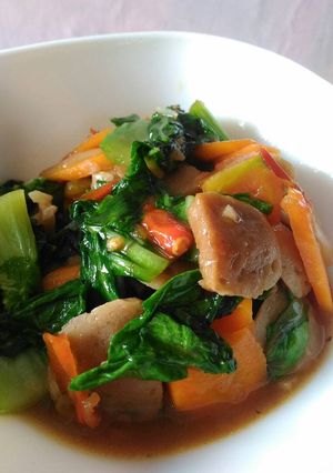 Foto resep Tumis sawi bakso