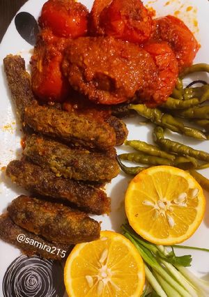 عکسی از دستور لوله کباب تابه ای