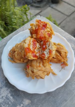 Foto resep Bola Rambutan (Dimsum goreng)