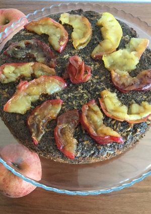 A picture of Poppyseed and Apple Cake.