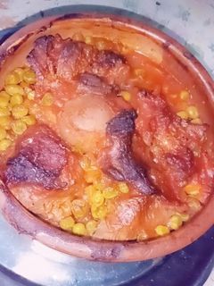 صورة لوصفة طاجن بسله باللحمه 😋