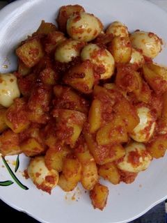 Foto resep Balado Kentang Telur Puyuh