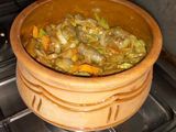 طاجن (برام) بطاطس بالسجق