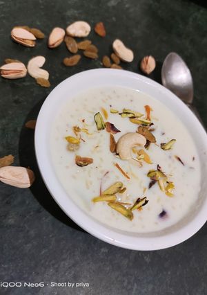कस्टर्ड बरन्यार्ड मिलेट (समा चावल) खीर रेसिपी मुख्य फोटो