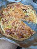 Quiche lardons/Boursin/courgette