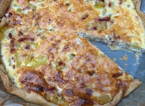 Une photo de Quiche lardons/Boursin/courgette