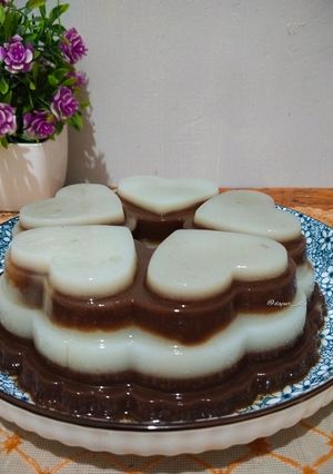 Foto resep Puding Coklat Berlapis