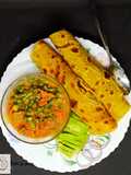 Butter chapattis and coconut french beans
