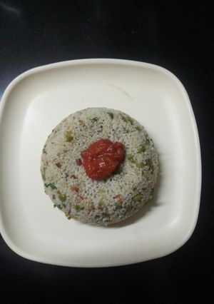 A picture of Vegetable millet khichdi.