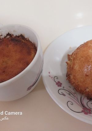 عکسی از دستور کیک فنجانی در فر