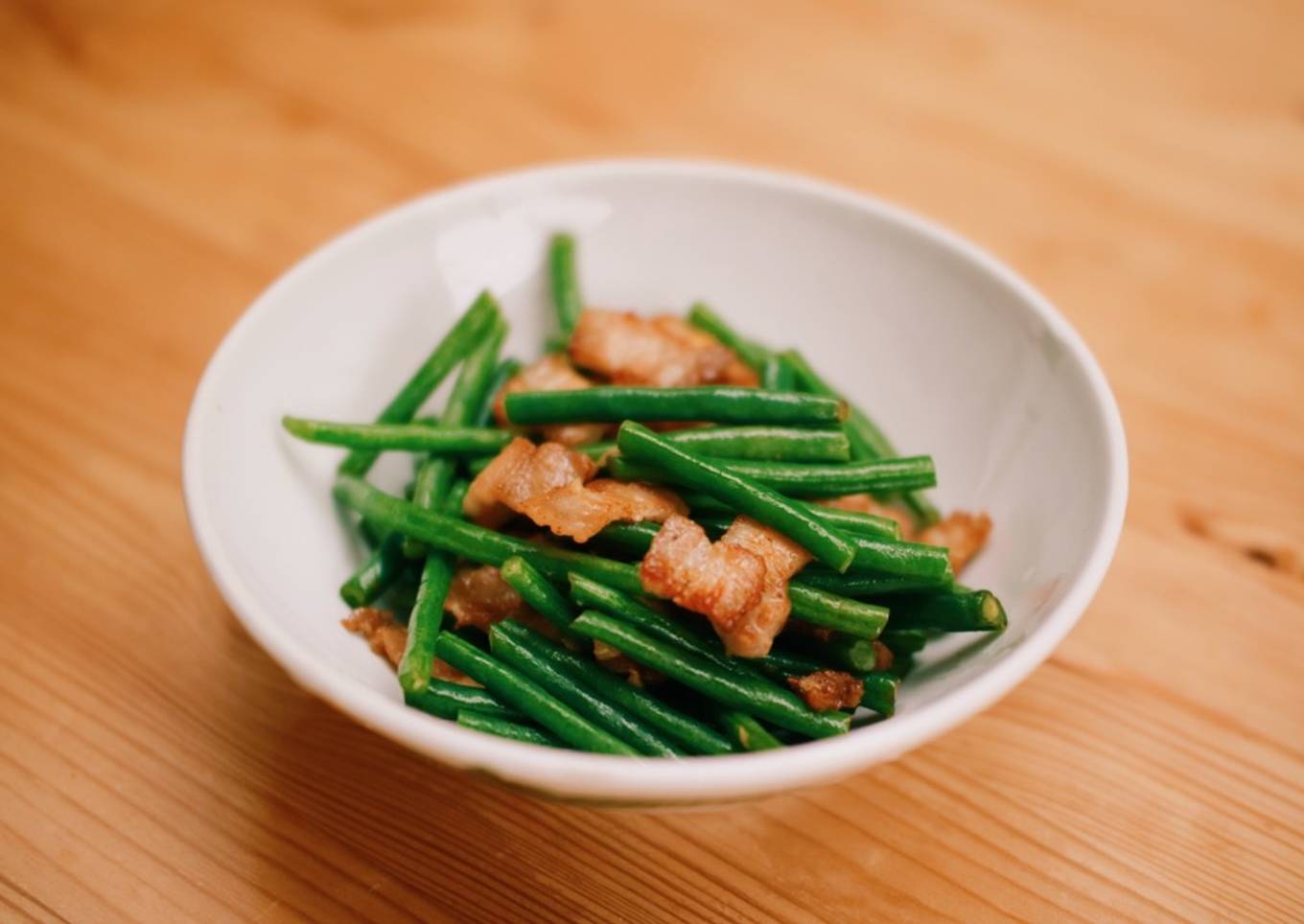 Stir Fry Long Beans and Pork