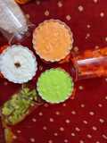 Tri color yogurt