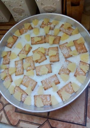 صورة لوصفة احلى صينيه مهلبية بالاناناس