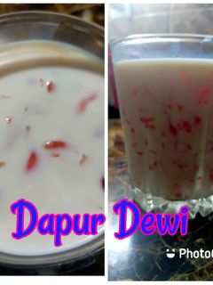 Foto resep Jelly susu buah naga