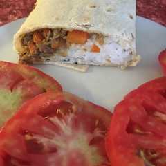 Foto di Piade al riso e ragù di funghi porcini