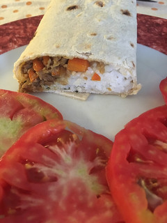 Foto di Piade al riso e ragù di funghi porcini