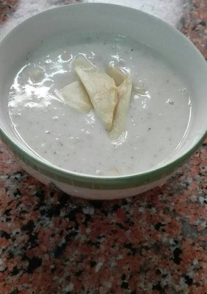 صورة لوصفة شوربة كريمة الدجاج والفطر