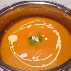 Carrots and Coriander soup A picture of Carrots and Coriander soup.