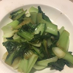 A picture of Pak Choi stir fry keto.