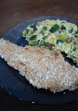 Una foto de Milanesa de pollo SALUDABLE💚