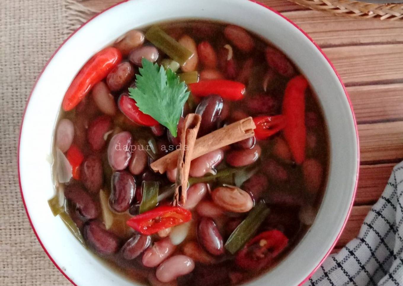 Sayur kacang merah asem seger