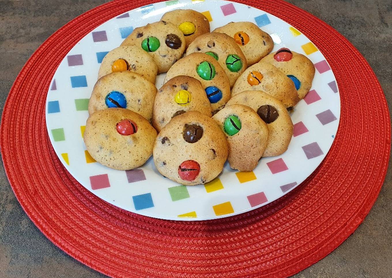 Cookies au M&M's