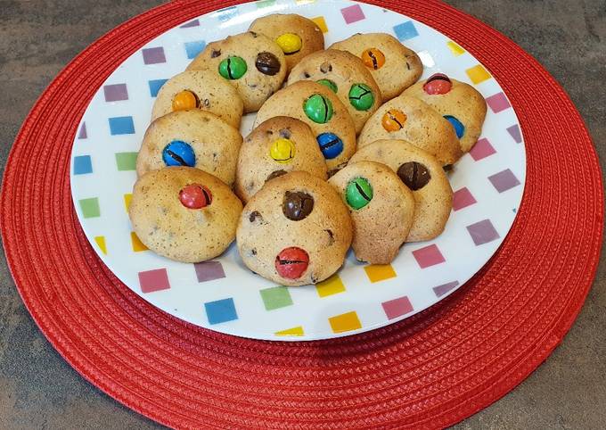 Recette Savoureux Cookies au M&M's