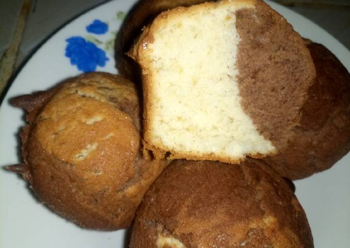 Recipe of Homemade Marble vanilla cupcakes,# contest#