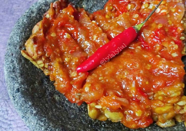 Tempe Penyet Sambal Terasi