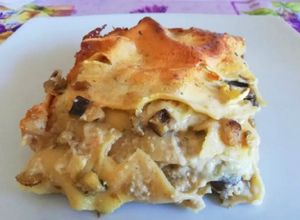 Foto di Lasagne con Crema di Melanzane, Scamorza Affumica e Melanzane