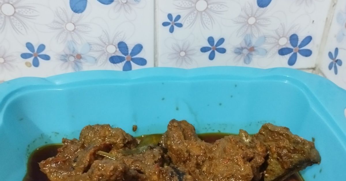 Rendang sapi ala anak kost