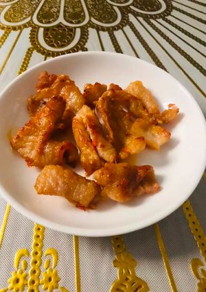 Hình của món Gân cốt lết chiên.