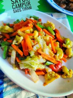 Foto resep Tumis sayur campur saus tiram