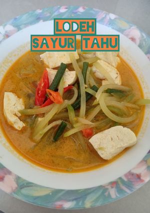 Foto resep Lodeh sayur tahu