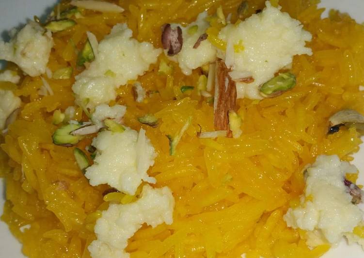 Recipe of Quick Jhatpatt Zarda (instant zardaa)