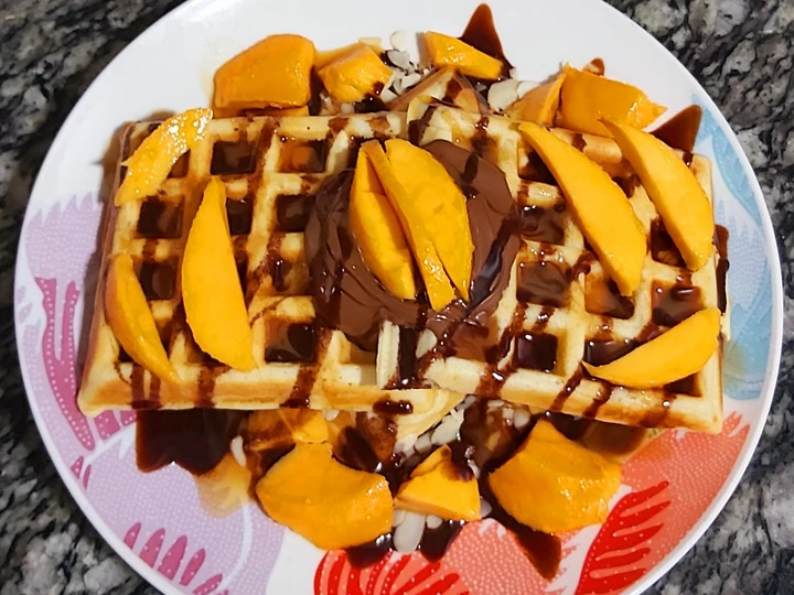 Recipe Mango choco waffles the Awesome  Really delicious