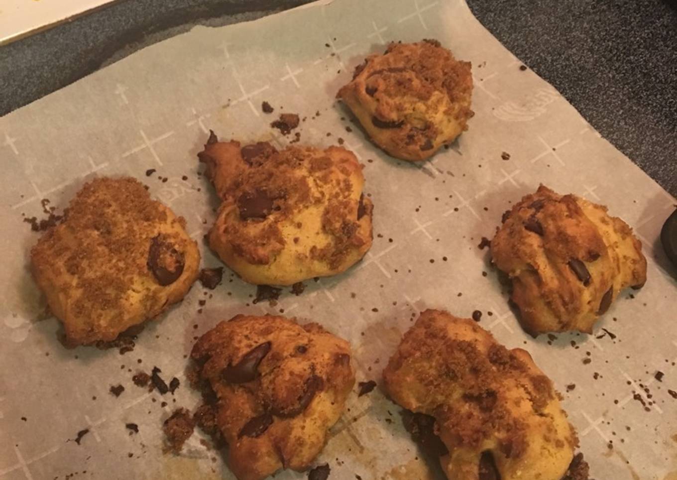 Chickpea Flour Choc Chip Cookies
