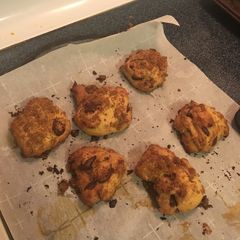 A picture of Chickpea Flour Choc Chip Cookies.
